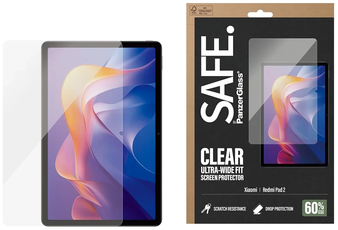 Safe Xiaomi Redmi Pad 2 stikliukas, skaidri, 3 nuotrauka
